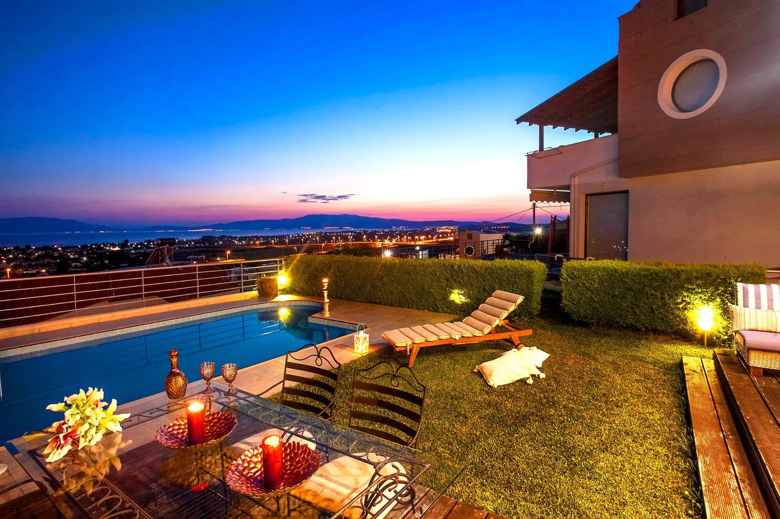Contemporary Mediterranean villa overlooking the Aegean